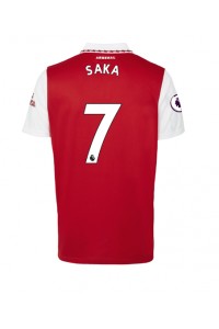 Fotbalové Dres Arsenal Bukayo Saka #7 Domácí Oblečení 2022-23 Krátký Rukáv